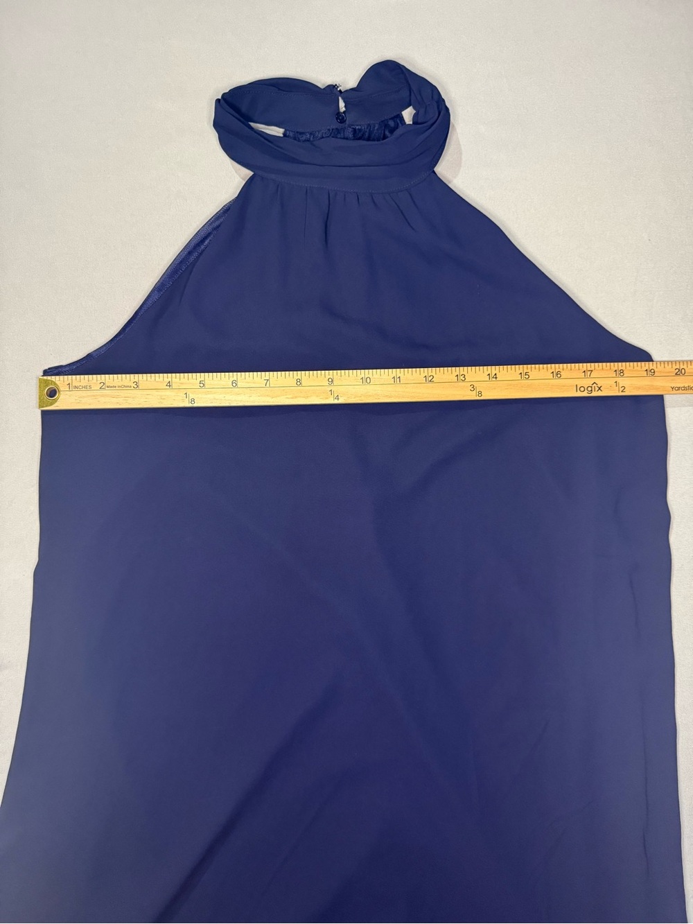 New Lush Small Navy Halter Neck Swing Dress Wedding Guest Graduation Cocktail - Picture 11 of 11